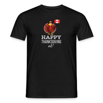 Happy Canadian Thanksgiving - Männer T-Shirt - Schwarz - Vorne - AI Model Male 178 light (178cm)