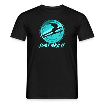 Just Ski it it sports d'hiver ski vacances de neige - T-shirt homme - noir - Devant - AI Model Male 178 light (178cm)