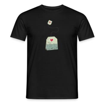 Teabag Gift Baby Pregnant Mom - Men's T-Shirt - black - Front - AI Model Male 178 light (178cm)