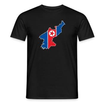 Nordkorea Südkorea Fahne Korea Asien - Männer T-Shirt - Schwarz - Vorne - AI Model Male 178 light (178cm)