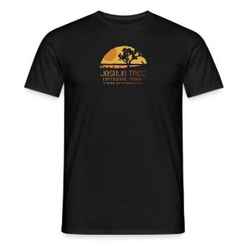 Joshua Tree National Park - Men's T-Shirt - black - Front - AI Model Male 178 light (178cm)