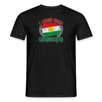 Nation kurde kurde drapeau cadeau fierté - T-shirt homme - noir - Devant - AI Model Male 178 light (178cm)