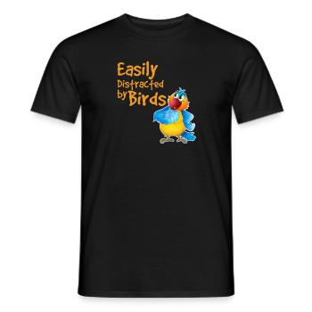Vogel beobachter - Männer T-Shirt - Schwarz - Vorne - AI Model Male 178 light (178cm)