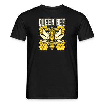 Queen Bee Queen Queen Bee Queen Bee Gift - Men's T-Shirt - black - Front - AI Model Male 178 light (178cm)