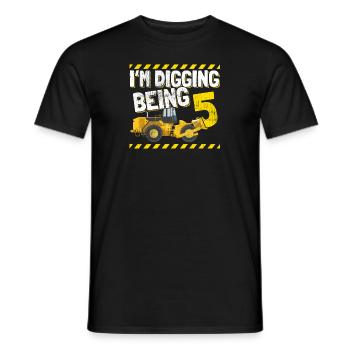 5 Jahre 5. Geburtstag Jungsgeburtstag Geschenk - Männer T-Shirt - Schwarz - Vorne - AI Model Male 178 light (178cm)