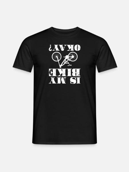 Bike Cyclist Bicycle Bike Accident Funny Gift - Men's T-Shirt - black