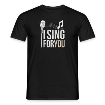 Chanteurs - T-shirt homme - noir - Devant - AI Model Male 178 light (178cm)