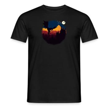 Dragon Moon - T-shirt homme - noir - Devant - AI Model Male 178 light (178cm)