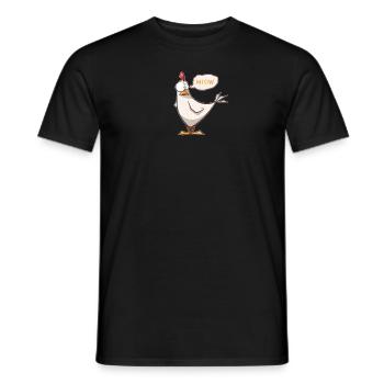 Meow Chicken - Männer T-Shirt - Schwarz - Vorne - AI Model Male 178 light (178cm)
