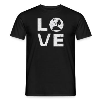 végétalien - T-shirt homme - noir - Devant - AI Model Male 178 light (178cm)