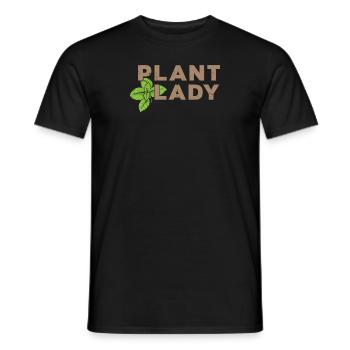 Plante dame - T-shirt homme - noir - Devant - AI Model Male 178 light (178cm)