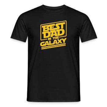 Bester Vater in der Galaxie - Männer T-Shirt - Schwarz - Vorne - AI Model Male 178 light (178cm)