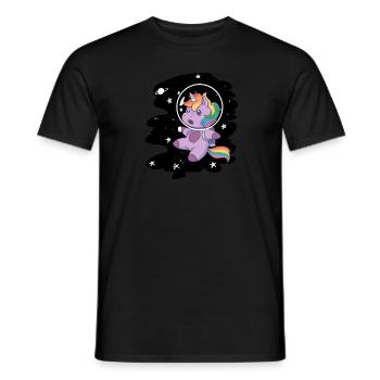 Vereinigungsgeschenk für Unicorns Weltmeisterschaft - Männer T-Shirt - Schwarz - Vorne - AI Model Male 178 light (178cm)