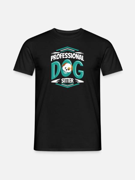 Dog Sitter design Regalo per animali domestici e cuccioli - T-shirt uomo - nero