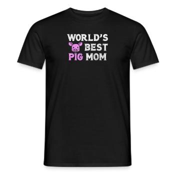 porc - T-shirt homme - noir - Devant - AI Model Male 178 light (178cm)