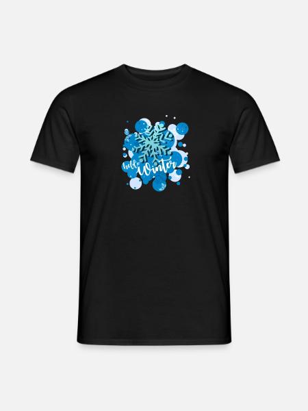 Hello winter - Men's T-Shirt - black