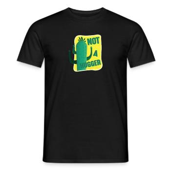 Kein Hugger-Kaktus - Männer T-Shirt - Schwarz - Vorne - AI Model Male 178 light (178cm)
