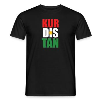 Kurdistan - T-shirt homme - noir - Devant - AI Model Male 178 light (178cm)