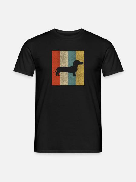 Dachshund Dackel Teckel Geschenk Hund - Männer T-Shirt - Schwarz
