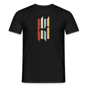 Chien de blaireau chien cadeau chien caresses - T-shirt homme - noir - Devant - AI Model Male 178 light (178cm)