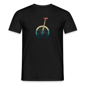 Unicycle Rider Artist High Wheel Artist Gift - Men's T-Shirt - black - Front - AI Model Male 178 light (178cm)