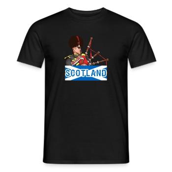 Bagpipes Scotland Music Instrument Gift - Men's T-Shirt - black - Front - AI Model Male 178 light (178cm)