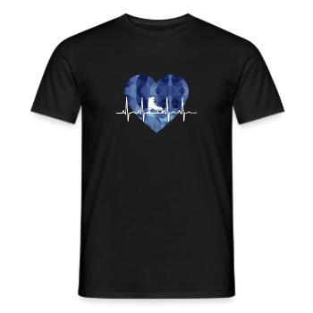 Patinage sur glace Patinage sur glace Patinage artistique - T-shirt homme - noir - Devant - AI Model Male 178 light (178cm)