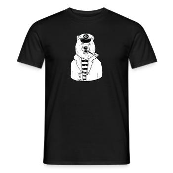 Marin, marin, capitaine, marin, marin - T-shirt homme - noir - Devant - AI Model Male 178 light (178cm)