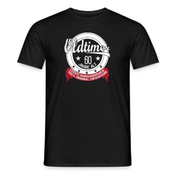 Oldtimer 60 Jahre alt - Männer T-Shirt - Schwarz - Vorne - AI Model Male 178 light (178cm)