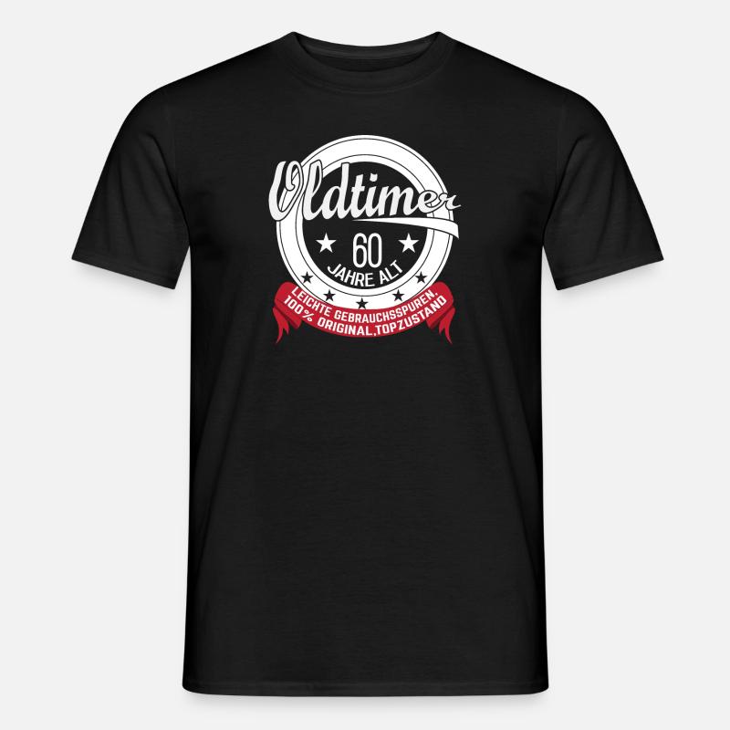 Oldtimer 60 Jahre alt - Männer T-Shirt - Schwarz