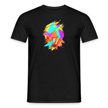 Cadeau coloré arc-en-ciel coloré créatif poire - T-shirt homme - noir - Devant - AI Model Male 178 light (178cm)