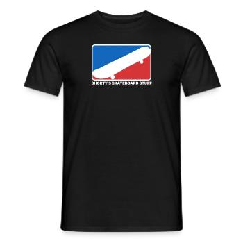 Shortys Skateboard Stuff - Männer T-Shirt - Schwarz - Vorne - AI Model Male 178 light (178cm)