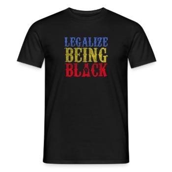 Afrique cadeau Black History Month - T-shirt homme - noir - Devant - AI Model Male 178 light (178cm)
