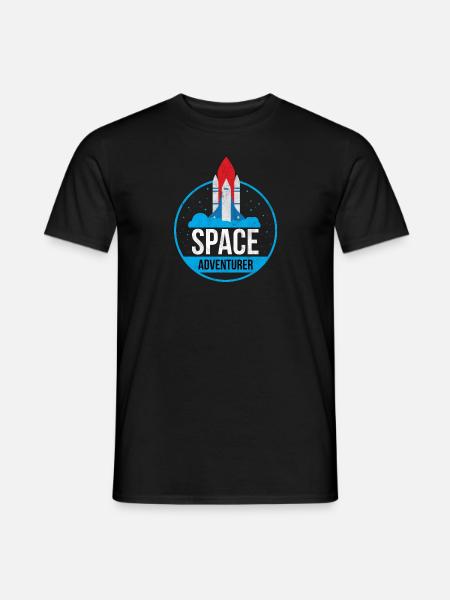 Space Adventurer Space Adventure Gift - Men's T-Shirt - black