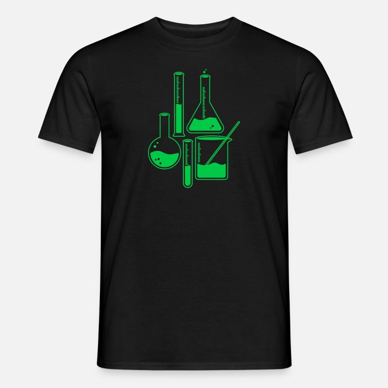Chemistry flask science gift idea - Men’s T-shirt - black