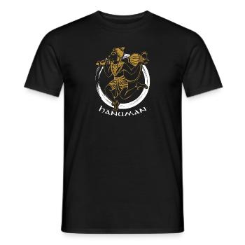 Lord Hanuman Design | Hinduism Gift for Believers - Men's T-Shirt - black - Front - AI Model Male 178 light (178cm)