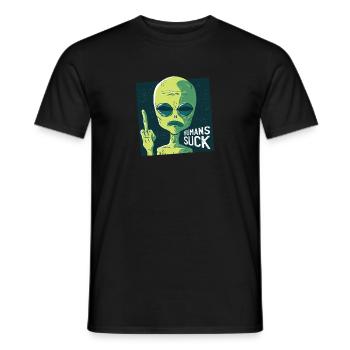 Sucer l'homme - T-shirt homme - noir - Devant - AI Model Male 178 light (178cm)