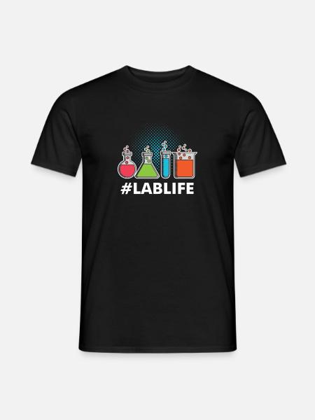Wissenschaft Labor Leben Geschenkidee Nerd Physik - Männer T-Shirt - Schwarz