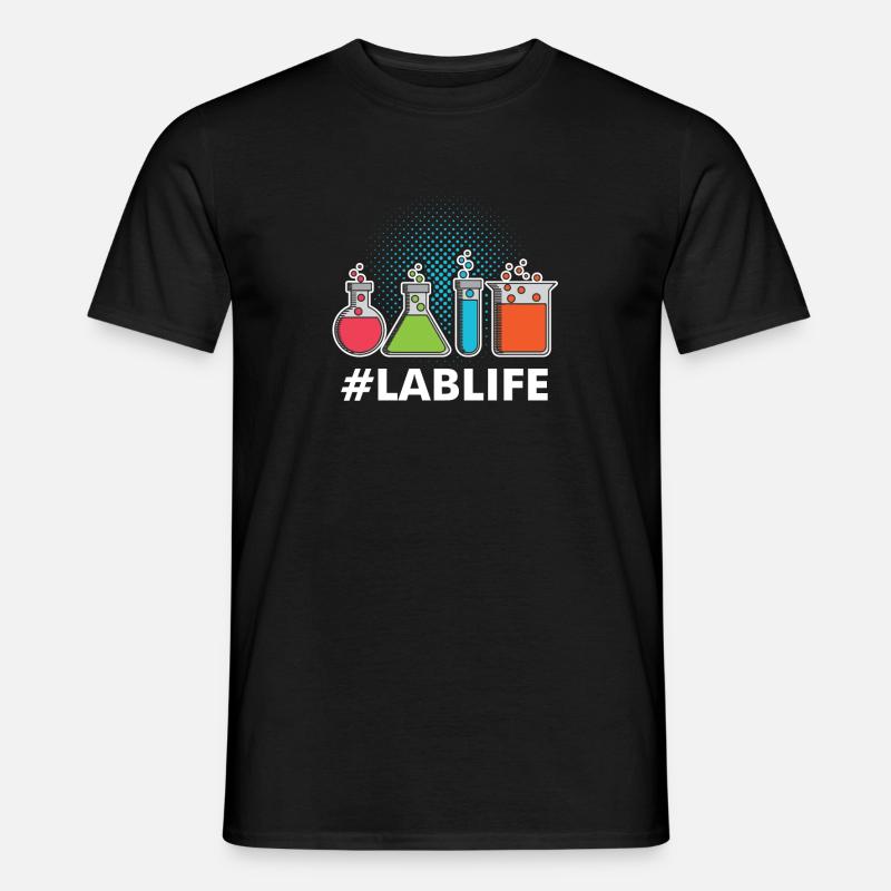 Wissenschaft Labor Leben Geschenkidee Nerd Physik - Männer T-Shirt - Schwarz
