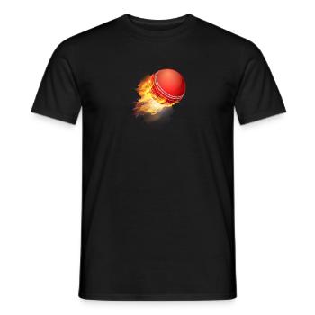 Crickedesign pour garçons et hommes | Joueur de cricket à l'intérieur, - T-shirt homme - noir - Devant - AI Model Male 178 light (178cm)