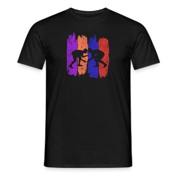 Ringen Ringkampf Ringer Geschenk Wrestling - Männer T-Shirt - Schwarz - Vorne - AI Model Male 178 light (178cm)