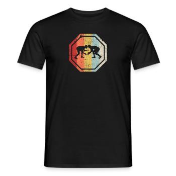 Wrestling Ringen Ringer Geschenk Vater Vatertag - Männer T-Shirt - Schwarz - Vorne - AI Model Male 178 light (178cm)