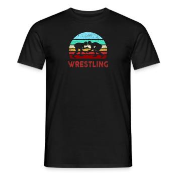 Ringer Freistil pinnen Geschenk Idée cadeau - T-shirt homme - noir - Devant - AI Model Male 178 light (178cm)