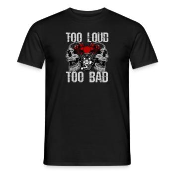 Biker biker cadeau de moto Chopper - T-shirt homme - noir - Devant - AI Model Male 178 light (178cm)