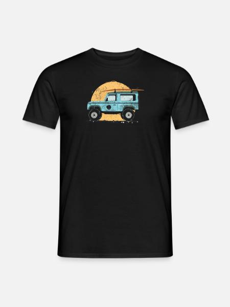 Surfing Jeep Holidays - Men's T-Shirt - black