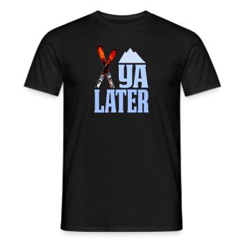 Ski Ya Later Ski Apres-ski cadeau chaud - T-shirt homme - noir - Devant - AI Model Male 178 light (178cm)