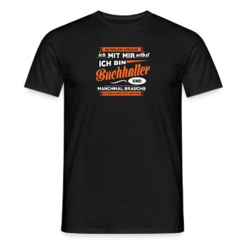 Comptable, Drôle, Cadeau, Occupation, Emploi, Citation - T-shirt homme - noir - Devant - AI Model Male 178 light (178cm)