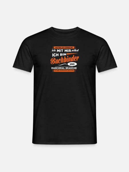 Buchbinder ,Lustig, Geschenk, Beruf, Job, Spruch - Männer T-Shirt - Schwarz