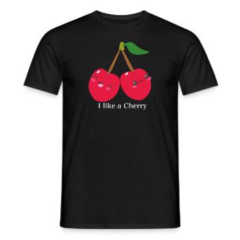 Kirsche Kirschbaum Obst Frucht Liebe Geschenk Love - Männer T-Shirt - Schwarz - Vorne - AI Model Male 178 light (178cm)