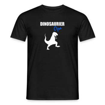 Dinosaurier Opa Geschenkidee - Männer T-Shirt - Schwarz - Vorne - AI Model Male 178 light (178cm)